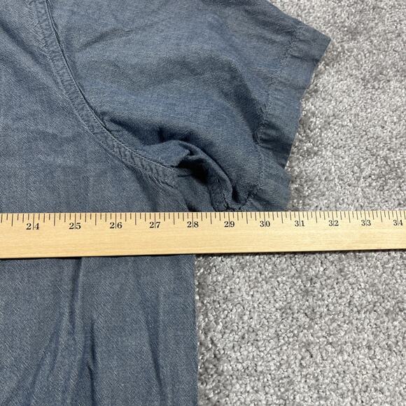 Carhartt Button Down Shirt Mens XXL Loose Fit Cotton Work Shirt Short Sleeve 2XL - Picture 11 of 11